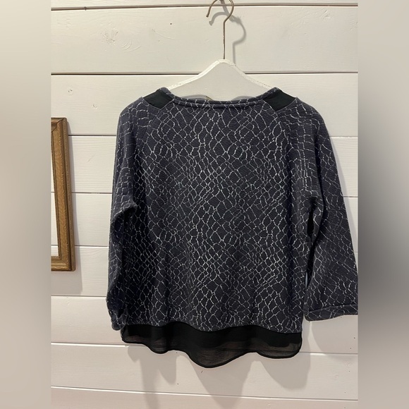 CALVIN KLEIN navy & gray women’s top size M - Picture 10 of 11